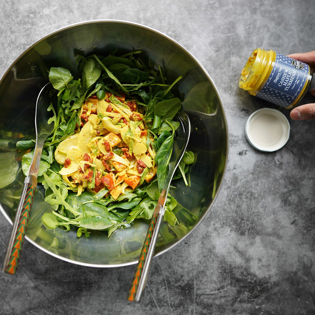Maple Turmeric Cashew Butter Salad Dressing Recipe – Vegan