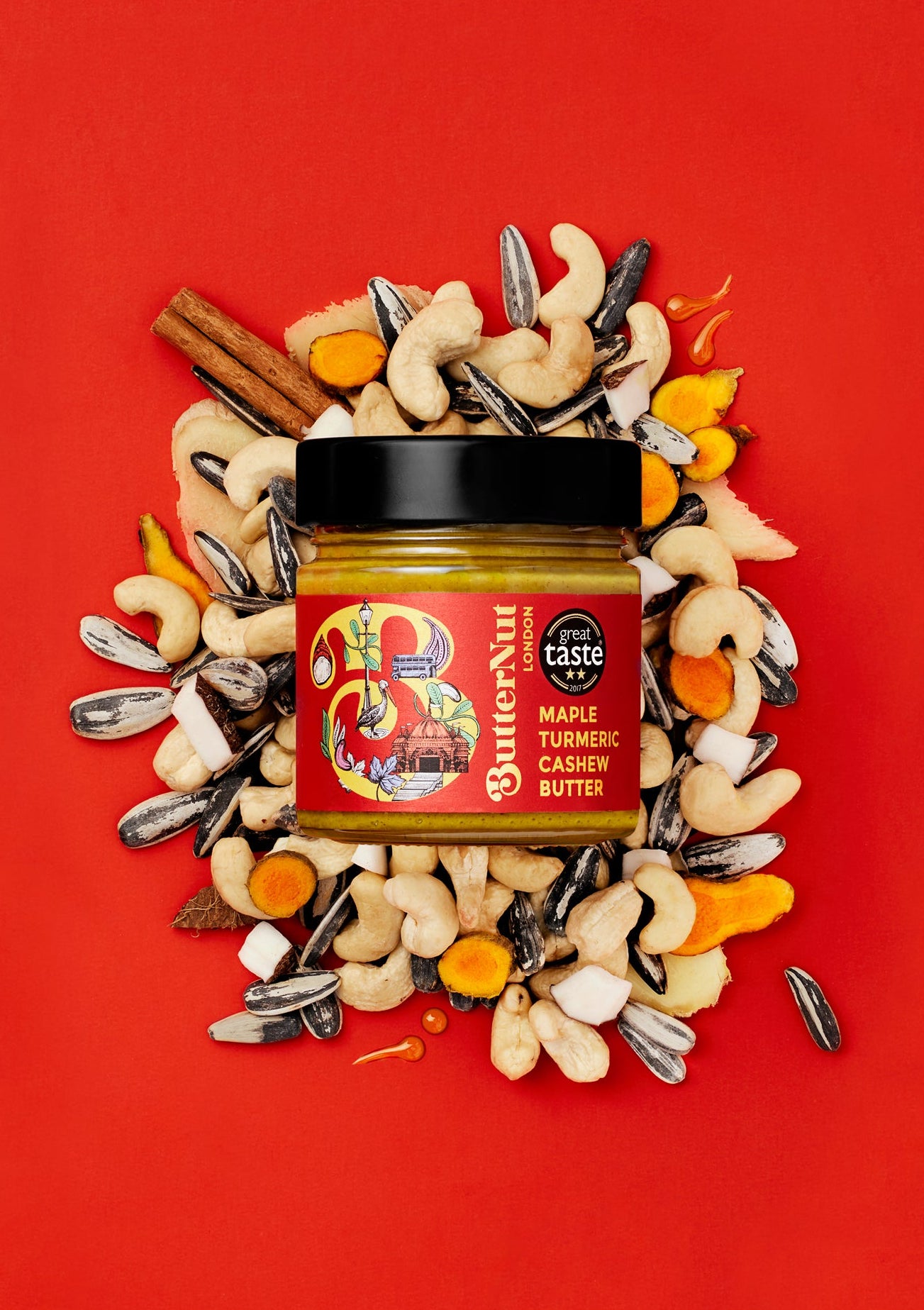 Maple Turmeric Cashew Butter | ButterNut of London