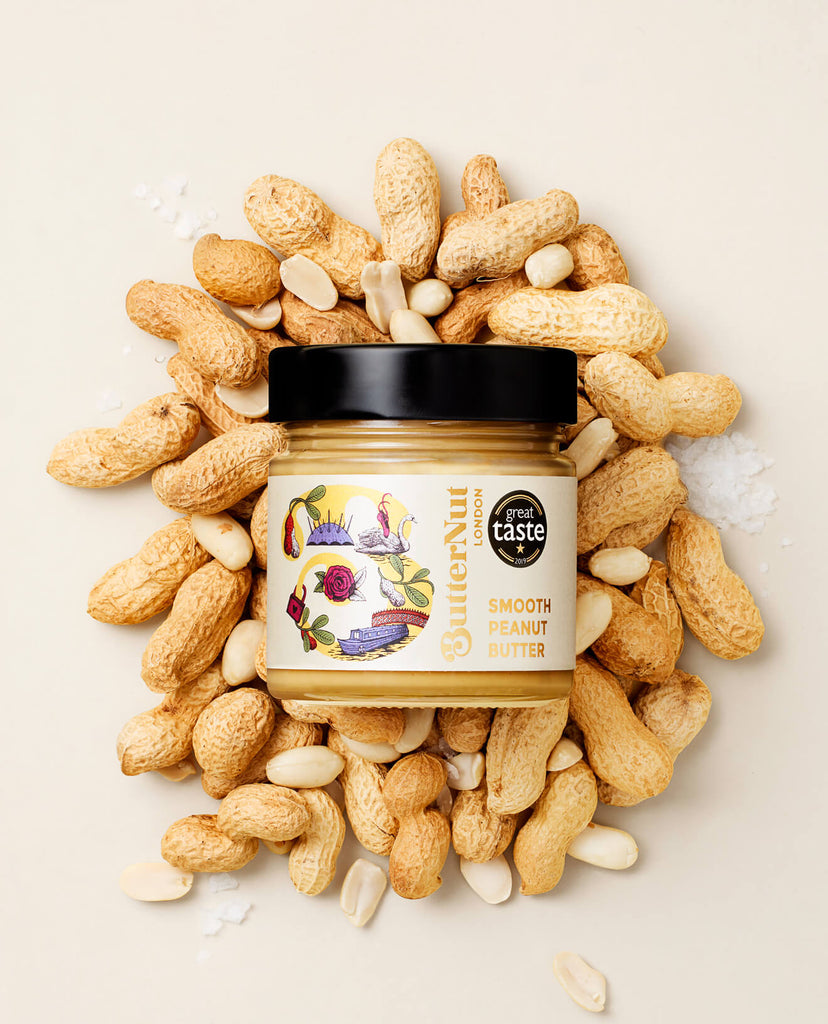 Smooth Peanut Butter | ButterNut of London | Coloured Background